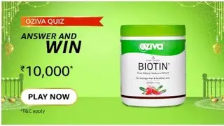 Amazon OZIVA Quiz Answer Win 10000 Pay Balance