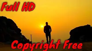 Silhouette of a Man Walking | Copyright Free Footage For Content Creators | Full HD