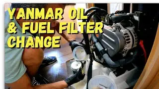 Yanmar Diesel 30YM30AE - Oil Change & Fuel Filters on Beneteau 35 Sailboat [Detailed Video]