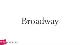 How to pronounce Broadway