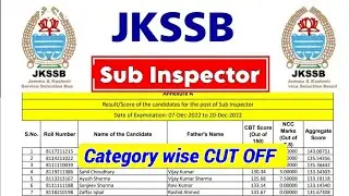 JKPSI Expected CUT-OFF Category Wise!