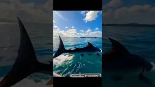 Быстро прыгающая рыба #животные #природа #акула #яизмиллиона