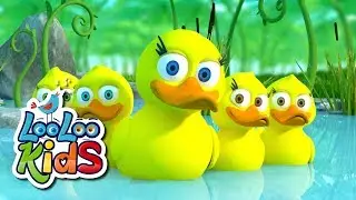 Five Little Ducks - Песни для детей на английском языке - LooLoo Kids