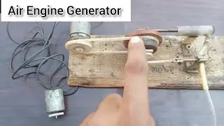 How to make a generator || Air engine generator || steam engine generator || #genrator 