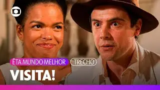 Candinho joga pedrinhas na janela de Dita e a surpreende com flores!  | Êta Mundo Melhor | TV Globo