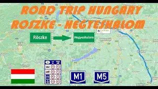 Driving in Europe-Road trip in Hungary from Serbian border to Austria border, &Omicron;&delta;&iota;&kappa;ώ&sigmaf; &Omicron;&upsilon;&gamma;&gamma;&alpha;&rho;ί&alpha;