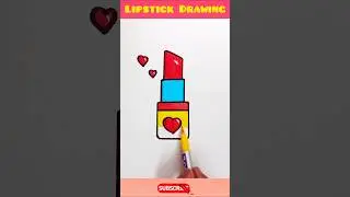 Lipstick easy drawing for kids  #lipstick #easydrawing for #kids #drawing #trending #shorts