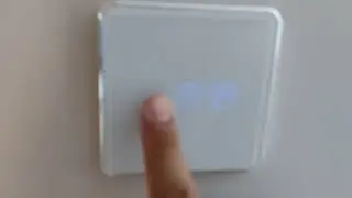 Premium glass touch light switch gives a gentle feedback when pressed