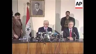 Iraq - Deputy prime minister addresses presser