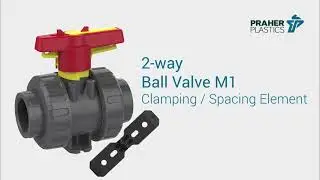 Spacing element accessory set for ball valve M1
