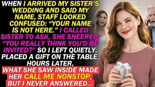 My Parents Banned Me From My Sister's Wedding Untill She Opened My 