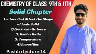 Factors affecting Shape of Ionic Solid|Electrostatic force|Radius Ratio|temperature|Impurities