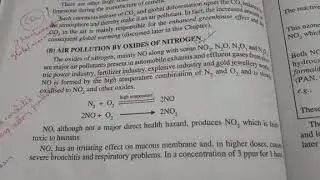 Air pollution by oxides of nitrogen
