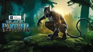 Black Panther Photoshop Art &ndash; Cinematic Poster Design Tutorial!