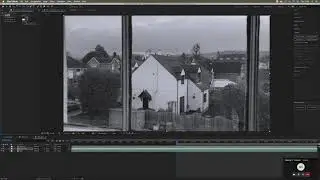 Snowfall scene in After Effects Tutorial - Video 1: A winter landscape.