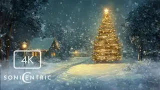 A Vintage Christmas With Holiday Music | 4K Calming Classroom Visual | Produced by SoniCentric