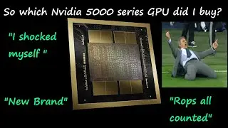 Поэтому я решил купить видеокарту Nvidia серии 5000! Никогда бы не подумал, что сделаю это&hellip; но во...