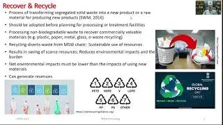 M3 L1  Processing Techniques for Municipal Solid Waste