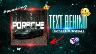 Trending Text Behind Thumbnail Tutorial | [Easy Way To Learn] PicsArt Tutorial🎬