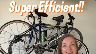 This Rack Holds TWO Bikes and Folds Away! 🚲🚲 (Garage Storage Hack)
