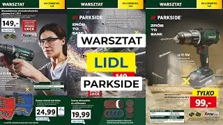 Warsztat Lidla | Wkrętarka do suchej zabudowy, szlifierka kątowa, zestaw modelarski Parkside