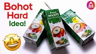 Best use of waste Cold Drink Tetra Pack | DIY Room Decor | Artsy Madhu 52