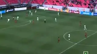 Asamoah Gyan's new Azonto move at the Afcon2013