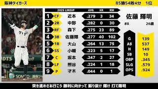 【応援歌】2025年 阪神タイガース 1-9 +α