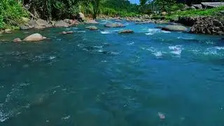 Bright Blue Tropical River – Nature Sounds for Focus, Study Productivity & Anxiety Relief
