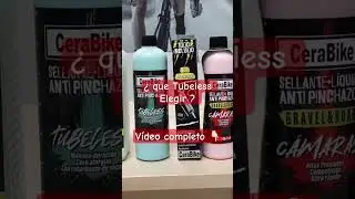 &iquest;Que l&iacute;quido Tubeless antipinchazos elegir ? Para nuestra rueda o c&aacute;mara bicicleta #ciclismo #mtb