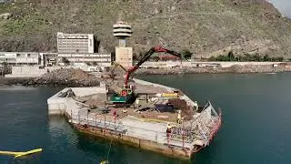 Avance de obras en el Litoral de Valleseco. Puertos de Tenerife