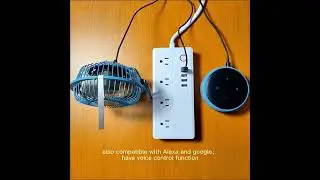 US WiFi Smart Power Strip with 4 Extension Socket Outlet + 4 USB Port #smartsocket #smarthome