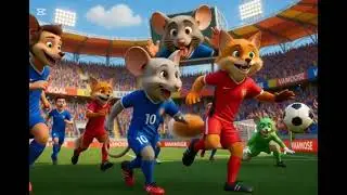 #Jumpstyle  Ai Cartoon cat football and food 