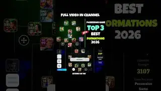 TOP 3 BEST FORMATIONS IN EFOOTBALL 2026 POSSESSION GAME #efootball#pes #shortvideos #popular #shorts