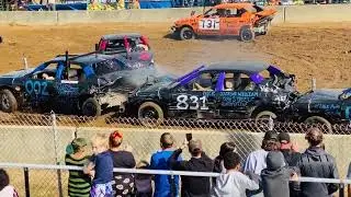 Wayne County Fair 2022 Demolition Derby Tyler Hogan Heat   www.Wanderingwilly.com #ww # ww22