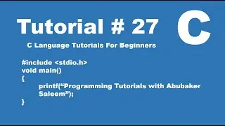 Arrays and types in C | What is 1-d Array | How to store data in array | Print array | Tutorial # 27