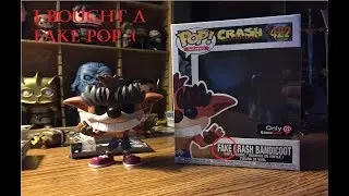 Funko Pop! Fake Crash Bandicoot #422 Gamestop Exclusive Vinyl Figure Review