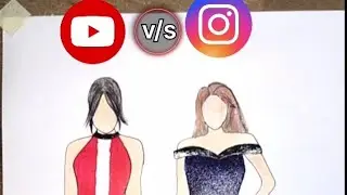 Costume - YouTube vs Instagram || which one do you like the most ? #fashionart