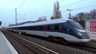 Berlin: Baureihe 605 (ICE-TD) (DSB) in Berlin Jungfernheide und Berlin-Spandau [1080p50 ᴴᴰ]