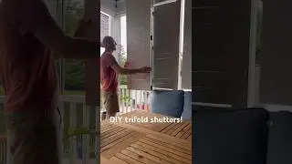Эти самодельные складные ставни обеспечивают отличную тень и откидываются, открывая вид! #планыдл...