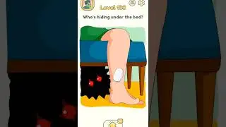 Who's hiding under the bed(DELETE ONE PART)GAME LEVEL-103#dop2 #shortfeed #gaming@rudragamingHS