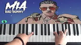 Como Tocar MIA - Bad Bunny ft. Drake - Piano Tutorial - How To Play MIA