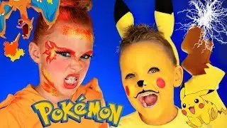 Pokemon Pikachu and Charizard Makeup Tutorial