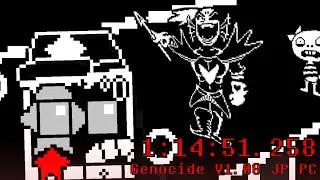 Undertale Genocide SPEEDRUN - TIME: 1:14:51.258 (Version 1.08, PC, Japanese)