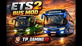 🚌 ETS 2 Live | Bus Mod 😱 Dangerous Map Drive #ETS2#ETS2Live#BusMod#IndianBus#DangerousMap#like