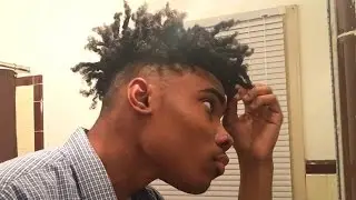 HOW TO: Thot Boy Haircut! No Sponge No Products TUTORIAL! Type 4 Hair | Two Strand Twist Out Method!