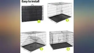 Epetlover Double Door Folding Metal Dog Crate Dog Kennel Folding Metal Dog Crate review