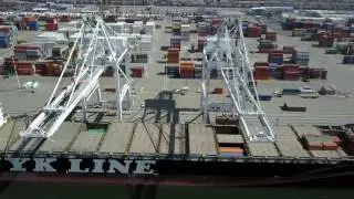 Aerial view of the Port of Oakland