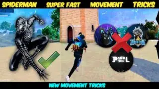 Spiderman Super Fast Movement Speed Trick 😯 | Fast Movement Tricks | Garena Free Fire 🔥