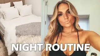 NIGHT ROUTINE  | sushi mukbang, skincare, laundry (chatty & realistic)